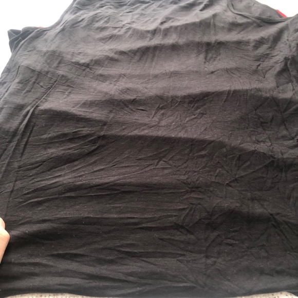 Ricki’s frilly red  and black top, sleeveless with ruffles down front -like new - Picture 4 of 5